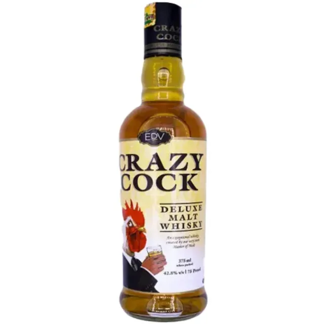 A bottle of Crazy Cock