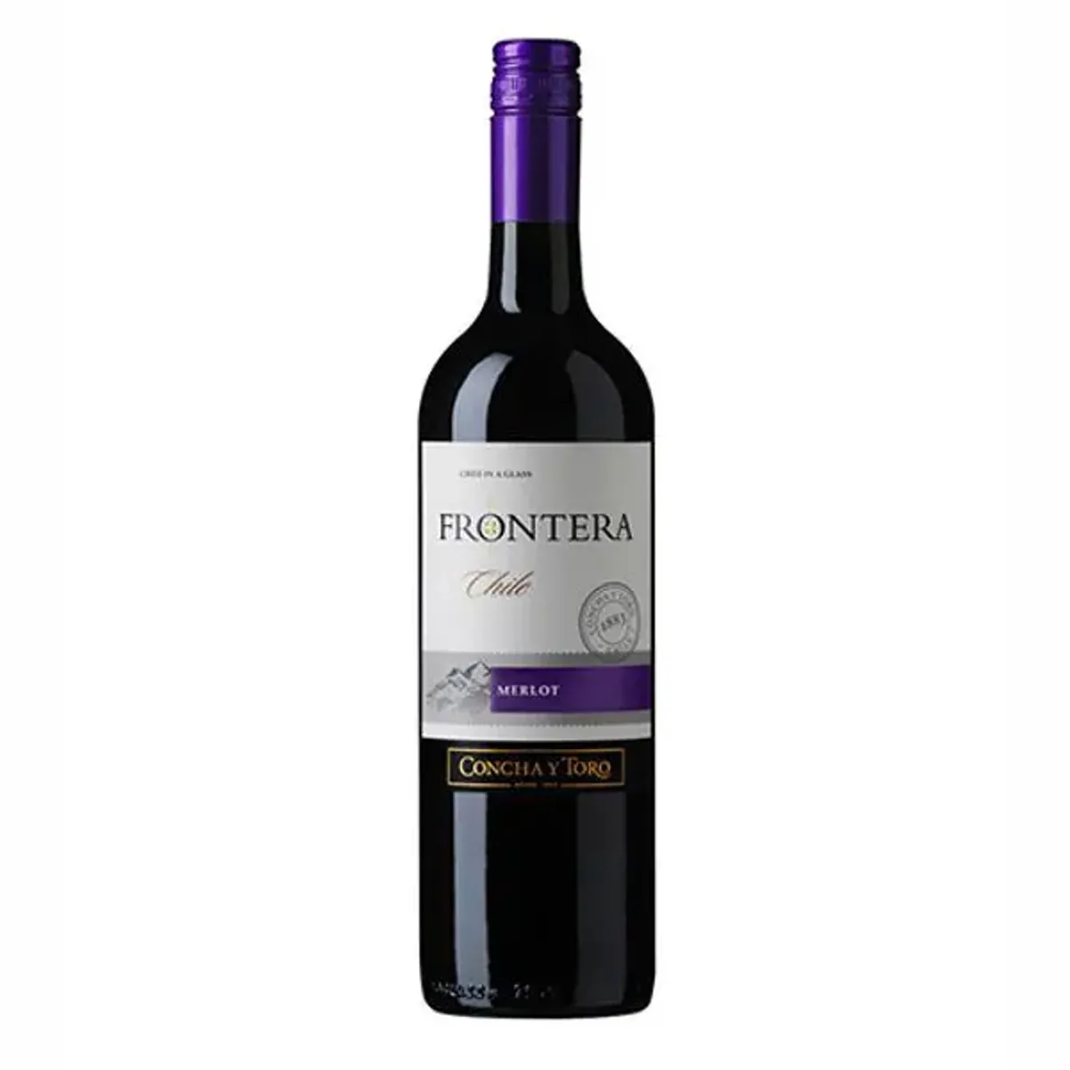 A bottle of Frontera Merlot