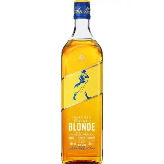 A bottle of Johnnie Walker Blonde