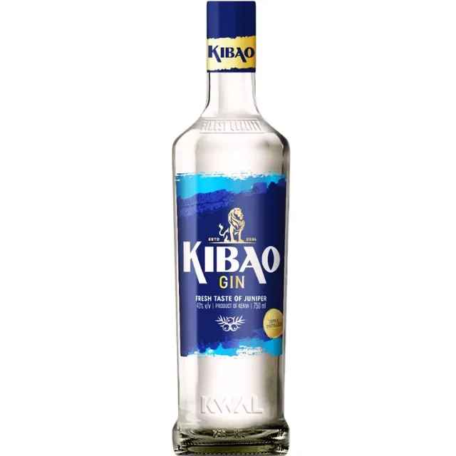 A bottle of Kibao Gin