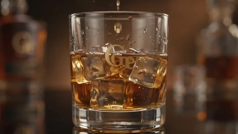 The sitting room at G-Ge Liquor: low lamplight, leather booths and a tasting bar