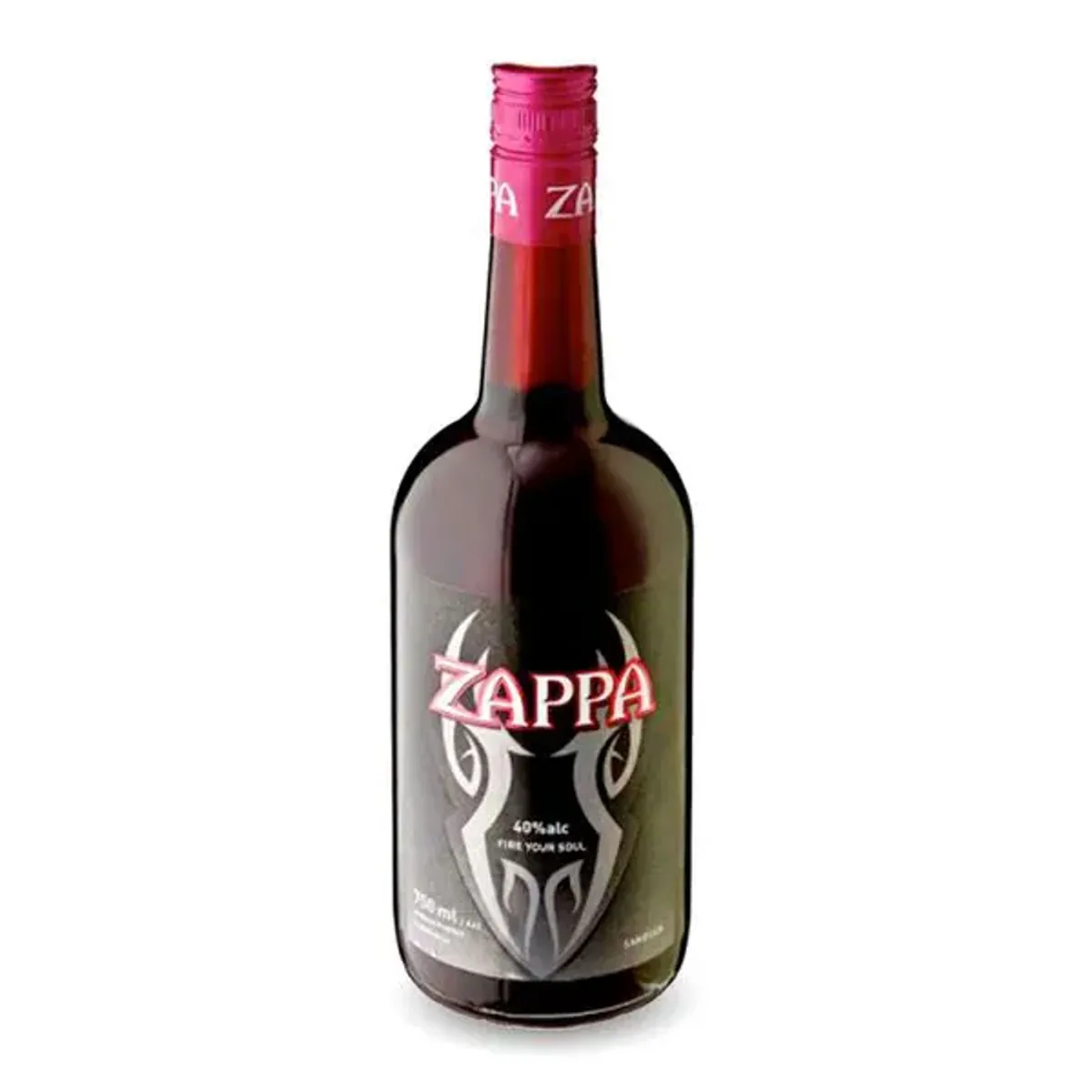 A bottle of Zappa Black