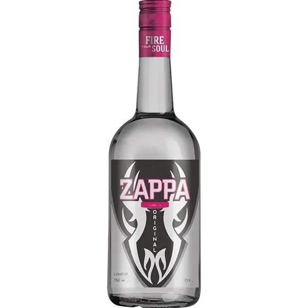 A bottle of Zappa Clear