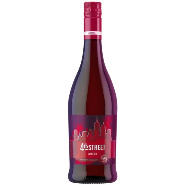 A bottle of 4th Street Red