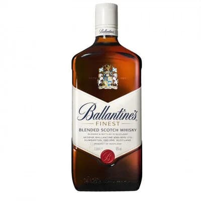 A bottle of Ballantine's