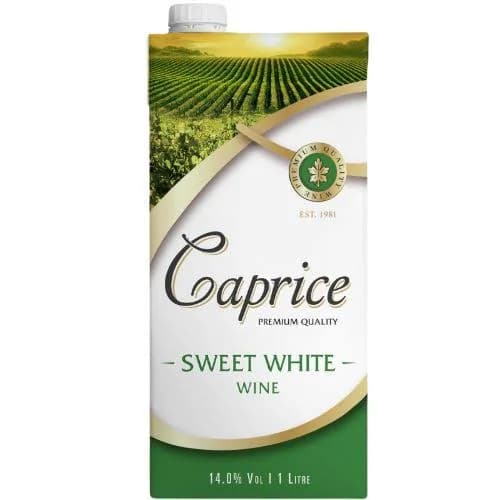 A bottle of Caprice White Sweet Tetra