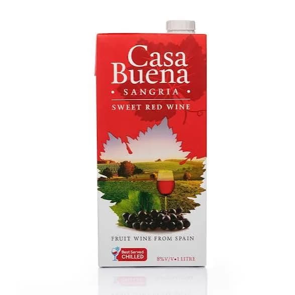 A bottle of Casa Buena Red