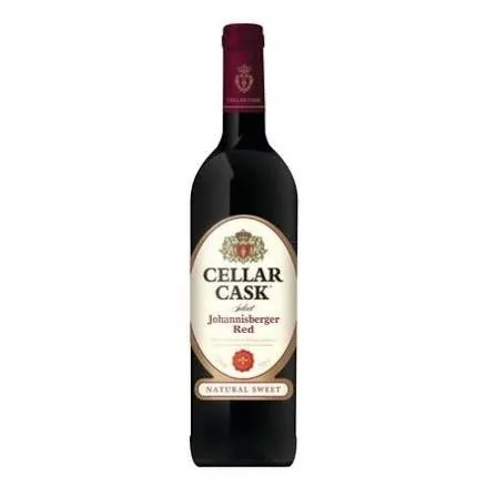 A bottle of Cellar Cask JHB Red