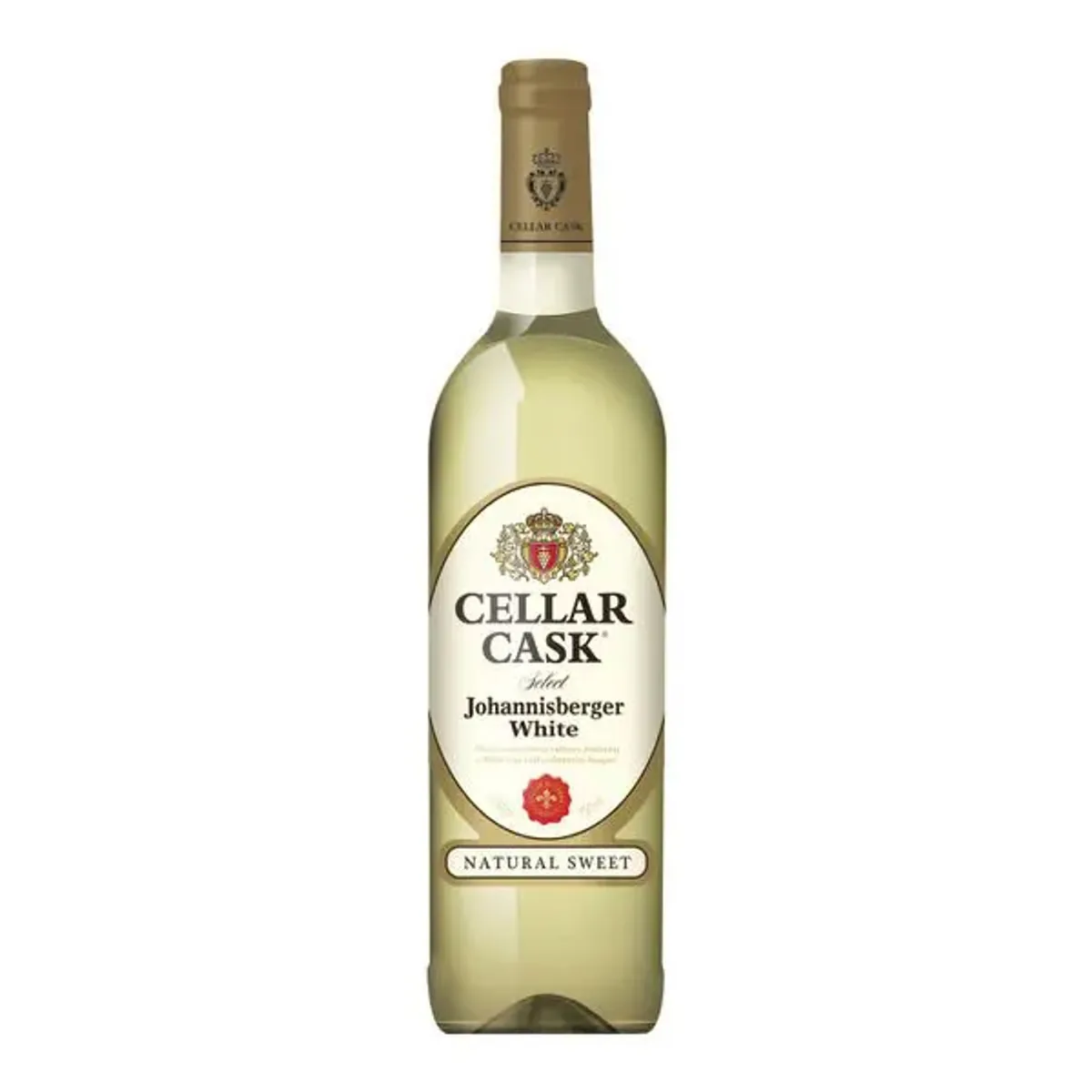 A bottle of Cellar Cask White, 750ml