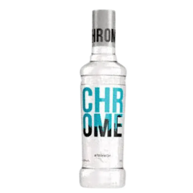 A bottle of Chrome Vodka