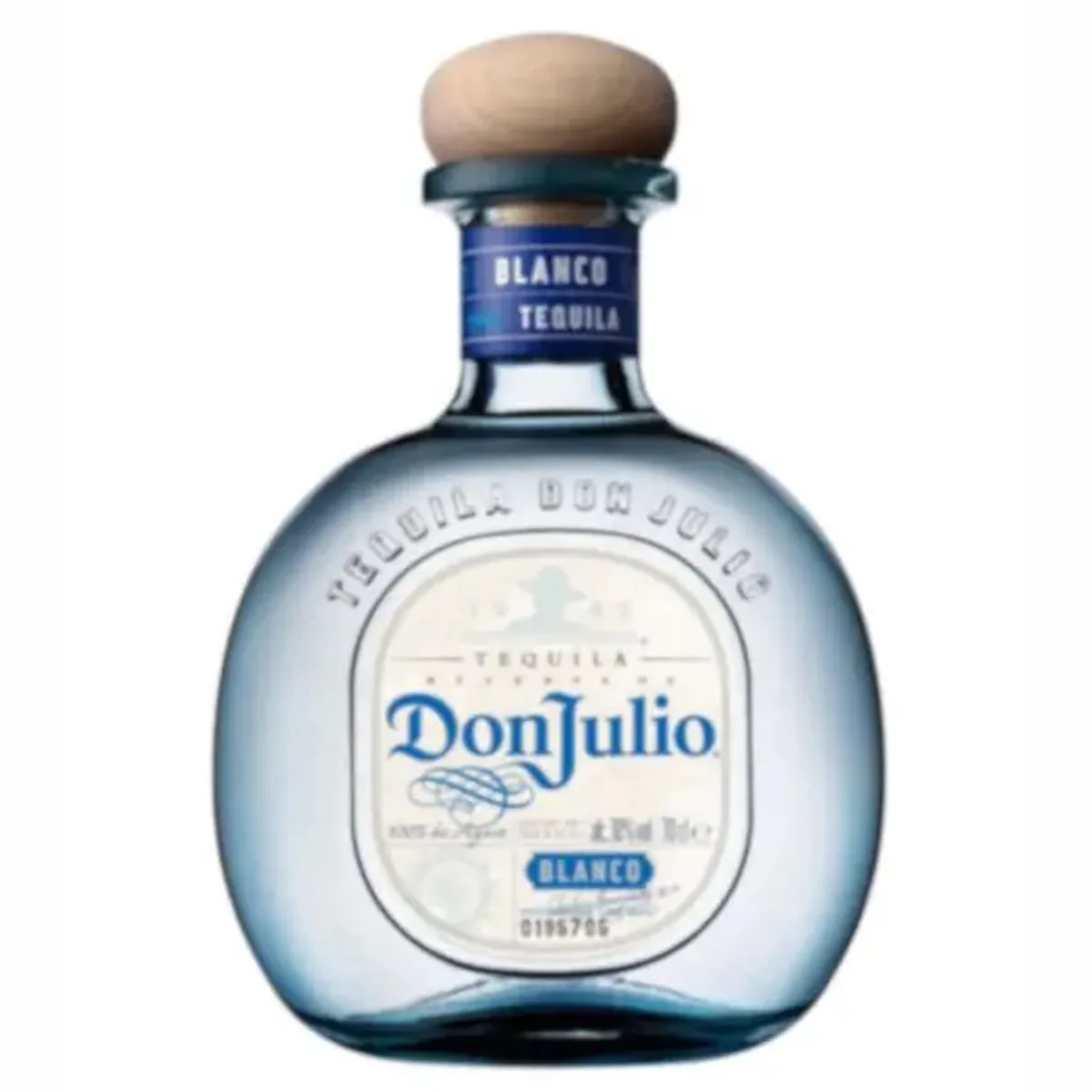 A bottle of Don Julio Blanco