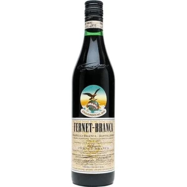 A bottle of Fernet Branca