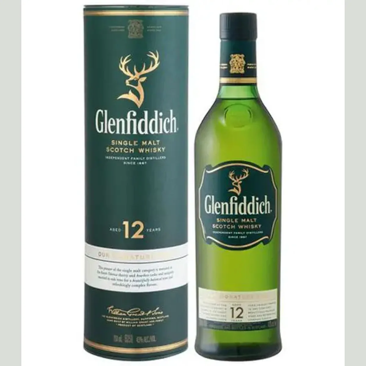 A bottle of Glenfiddich 12 Year Old