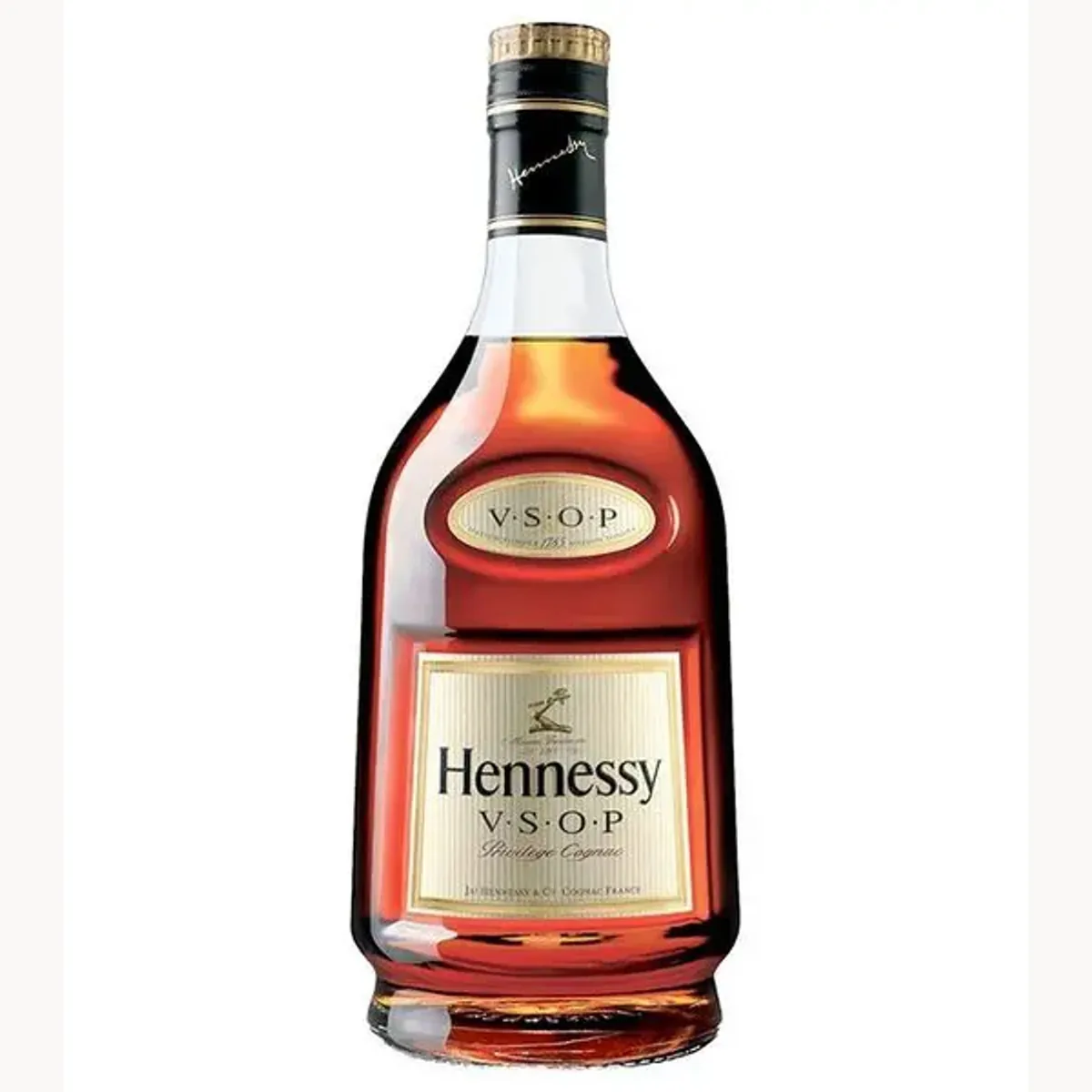 A bottle of Hennessy VSOP