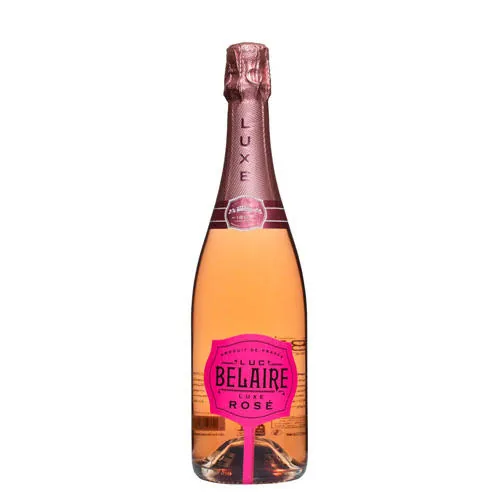 A bottle of Luc Belaire Rosé Clear