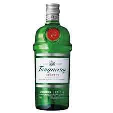 A bottle of Tanqueray London Dry