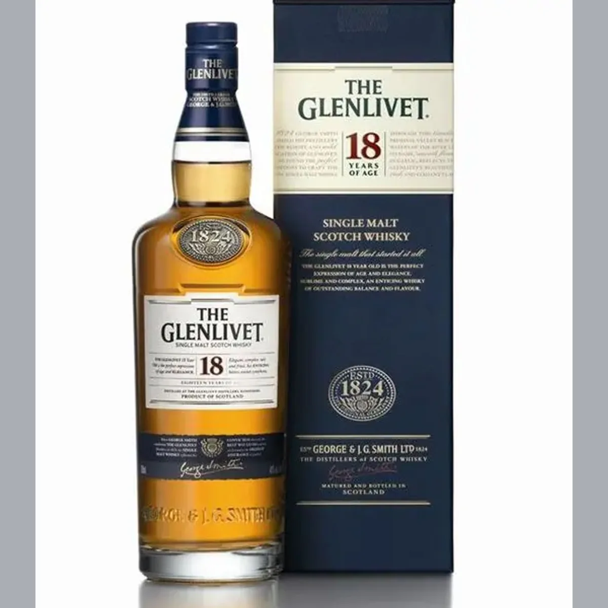 A bottle of The Glenlivet 18 Year Old