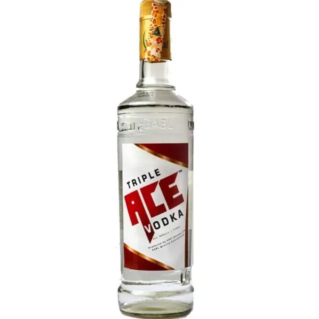 A bottle of Triple Ace