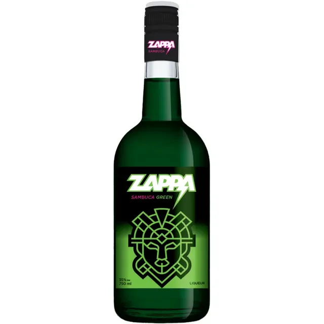 A bottle of Zappa Green